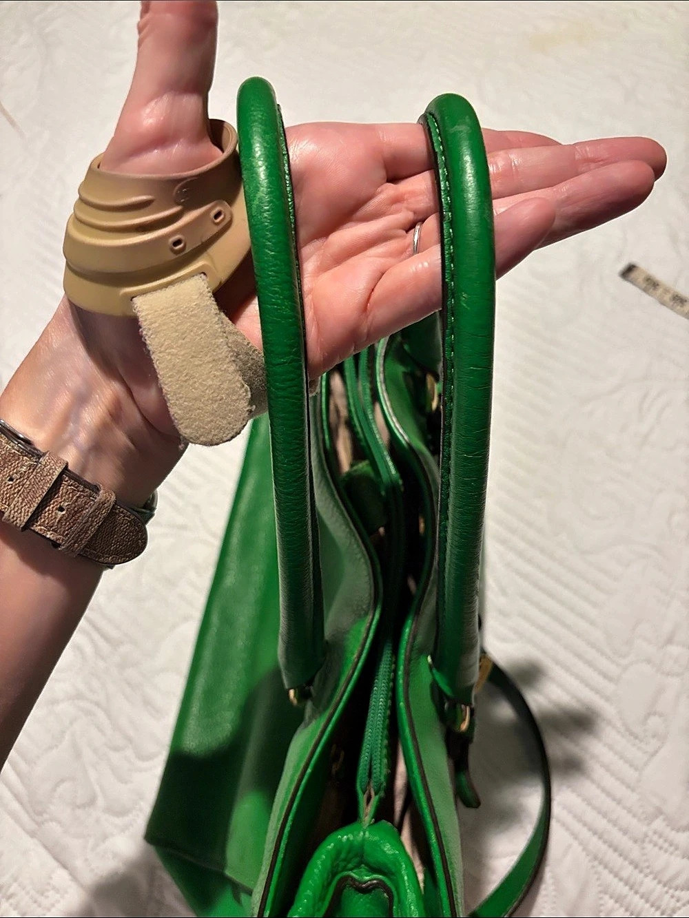 Michael Kors Green Satchel - Picture 9 of 9
